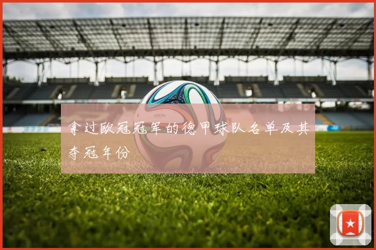 拿过欧冠冠军的德甲球队名单及其夺冠年份